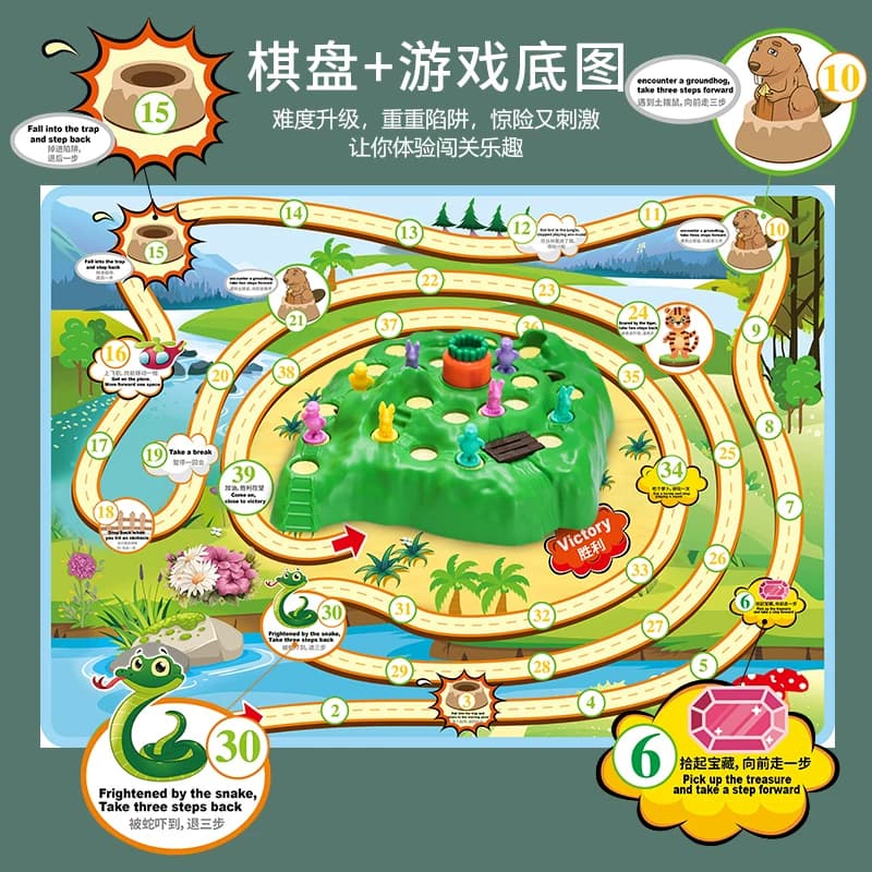 兔子陷阱越野赛四代之保卫萝卜升级版游戏儿童益智玩具亲子互动棋 - 缩略图2