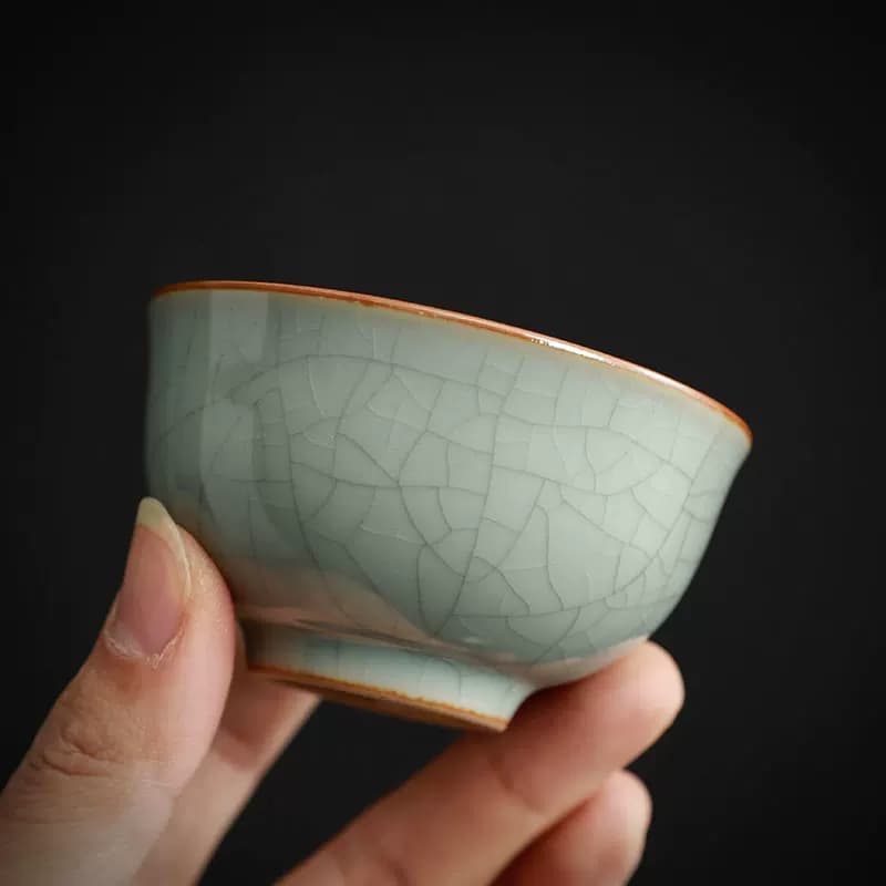 国潮文创五大名窑功夫茶具茶杯套装陶瓷主人杯高档茶盏茶碗伴手礼 - 缩略图5