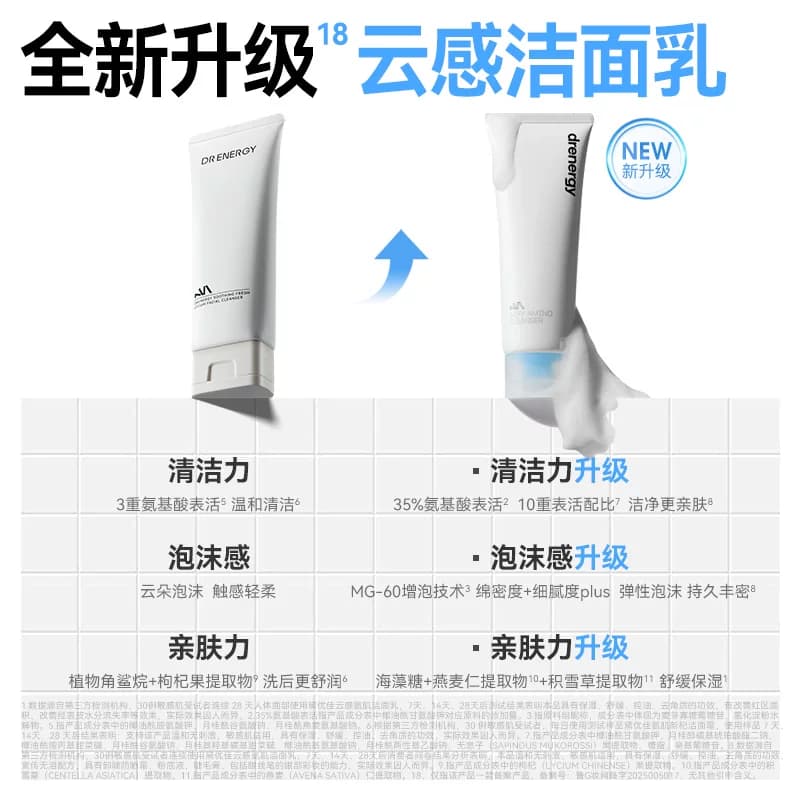 黛优佳氨基酸洗面奶女舒缓控油保湿清洁卸妆洁面正品官方旗舰店 - 缩略图5
