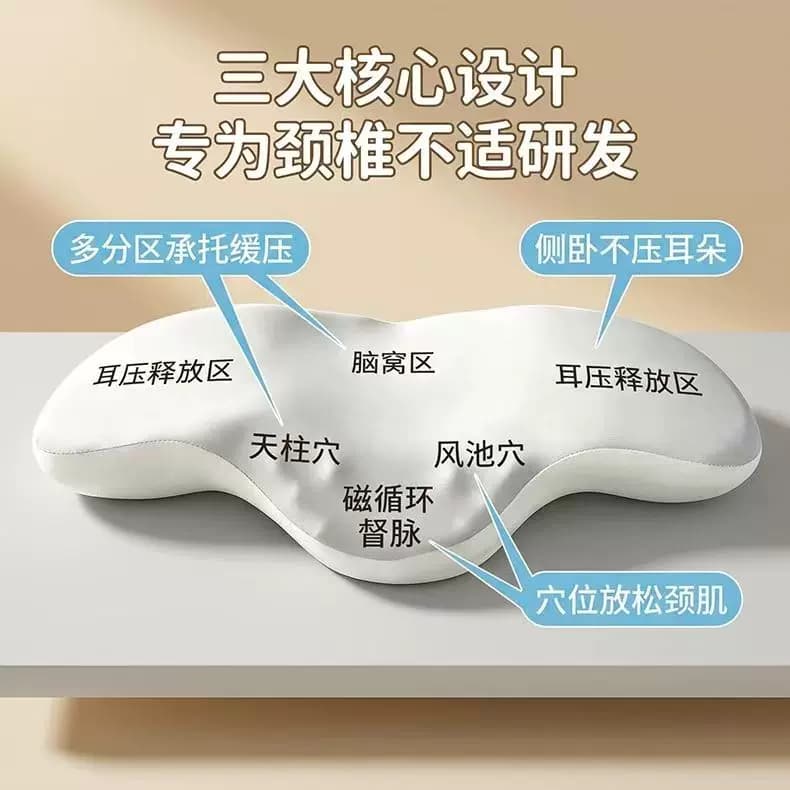 深睡量子承托护颈椎磁疗枕头记忆棉枕磁石按摩慢回弹助眠成人舒适 - 缩略图2