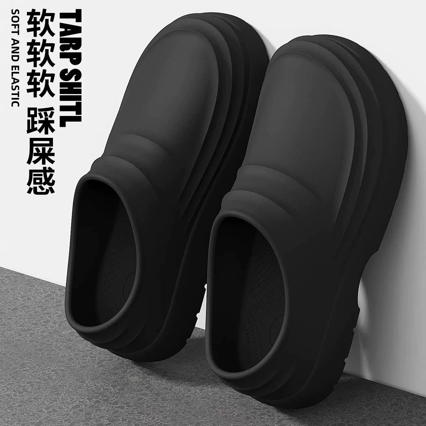 踩屎感拖鞋男款夏季2026新款室内家居厚底防滑沙滩洞洞鞋男士外穿 - 缩略图3