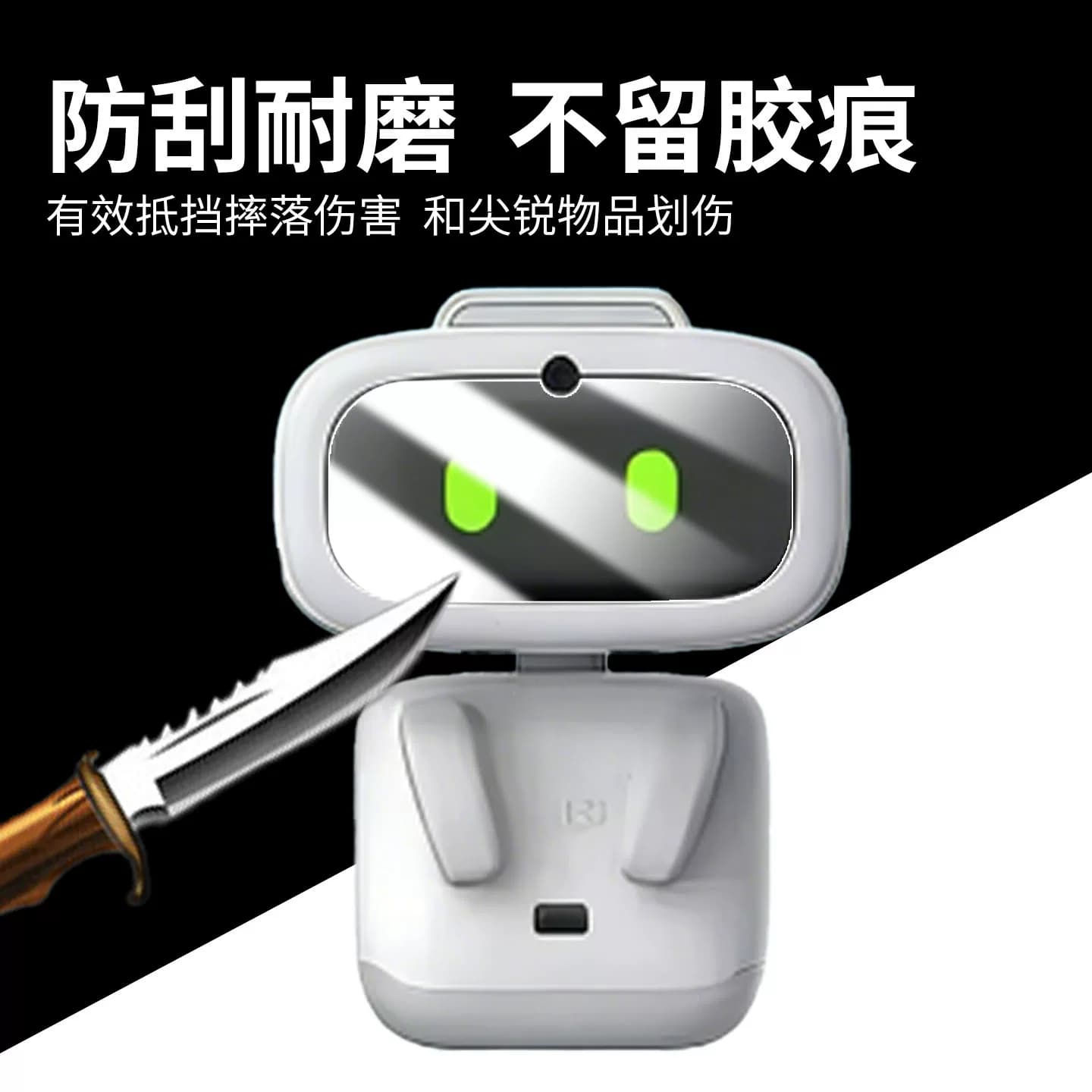 适用艾比AIBI机器人贴膜全屏覆盖防爆高透智能口袋电子宠物机器人aibi屏幕水凝膜防刮抗指纹无损画质保护软膜 - 缩略图4