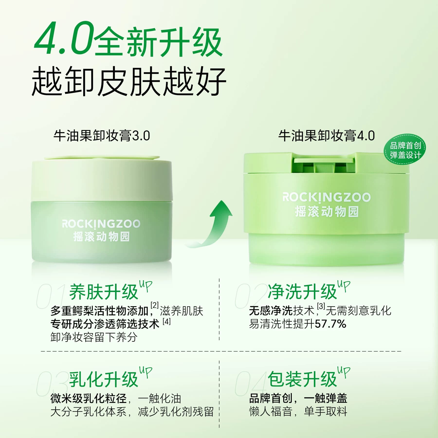 【邓为同款】摇滚动物园牛油果卸妆膏4.0养肤清洁卸妆油敏感肌 - 缩略图2