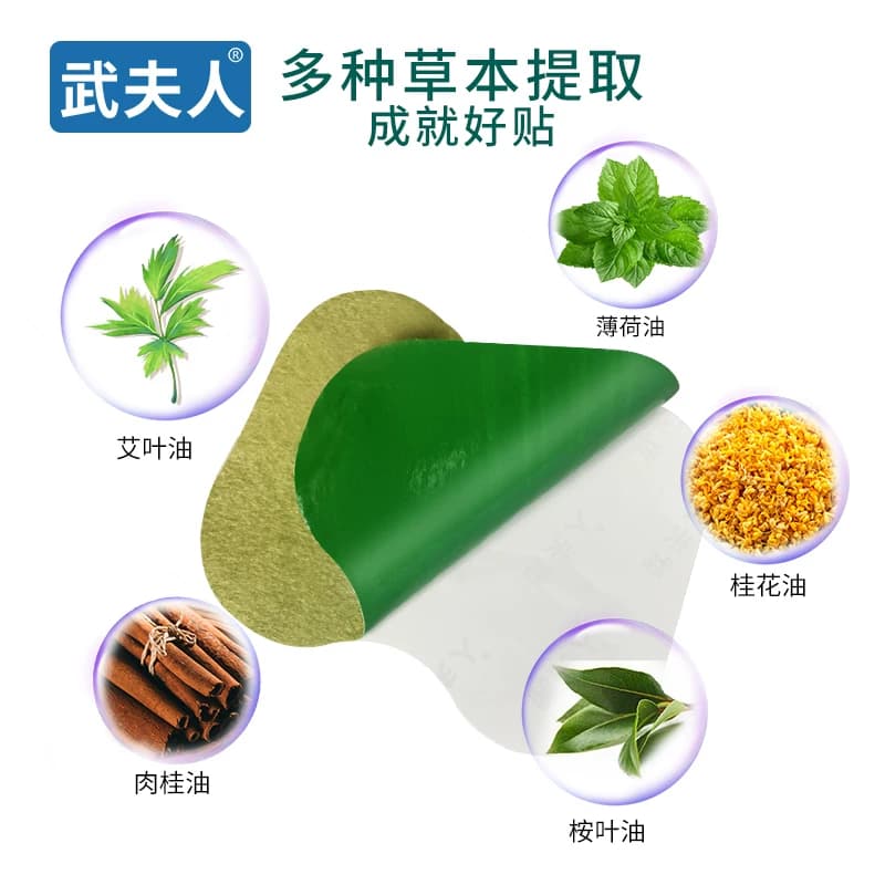 武夫人艾草颈椎贴艾叶艾灸膝盖贴肚脐贴肩周腰椎膝关节热敷艾脐贴 - 缩略图3