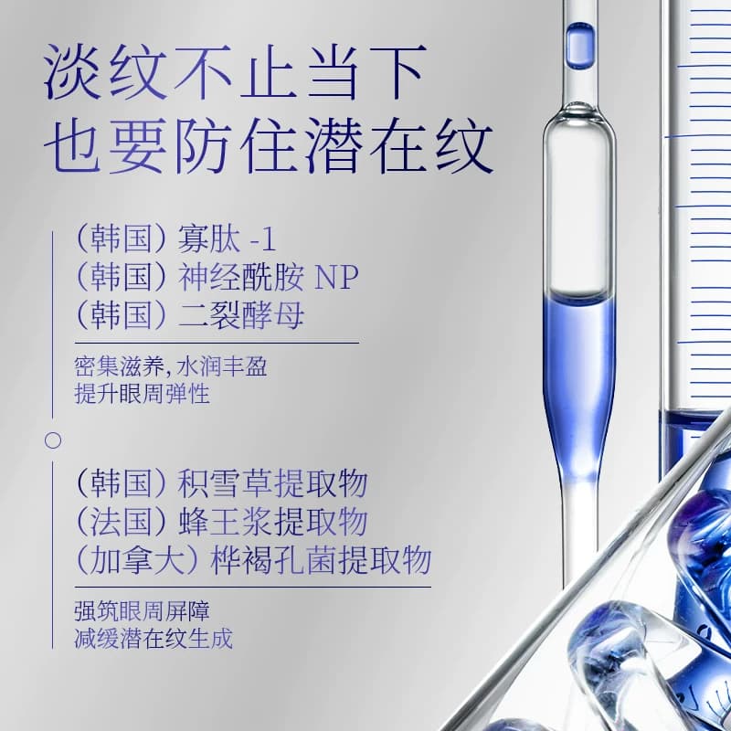 KISSMWAH白金蛇毒肽蜂窝淡纹紧致眼膜提亮补水保湿抗皱紧致 - 缩略图3