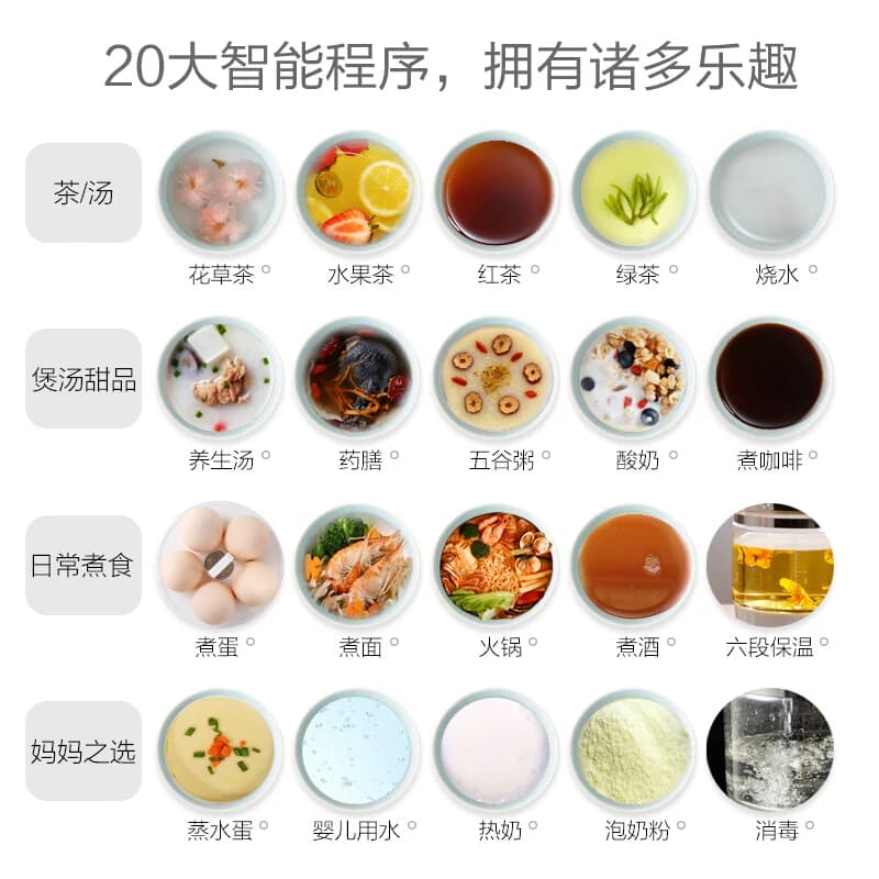 荣事达养生壶家用全自动花茶壶多功能电热烧水壶2L升大容量煮茶器 - 缩略图4