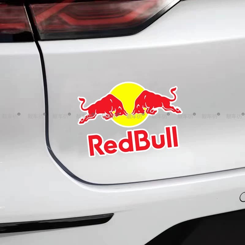 红牛Redbull赞助商LOGO反光装饰贴汽车电动摩托车划痕贴改装车贴 - 缩略图2