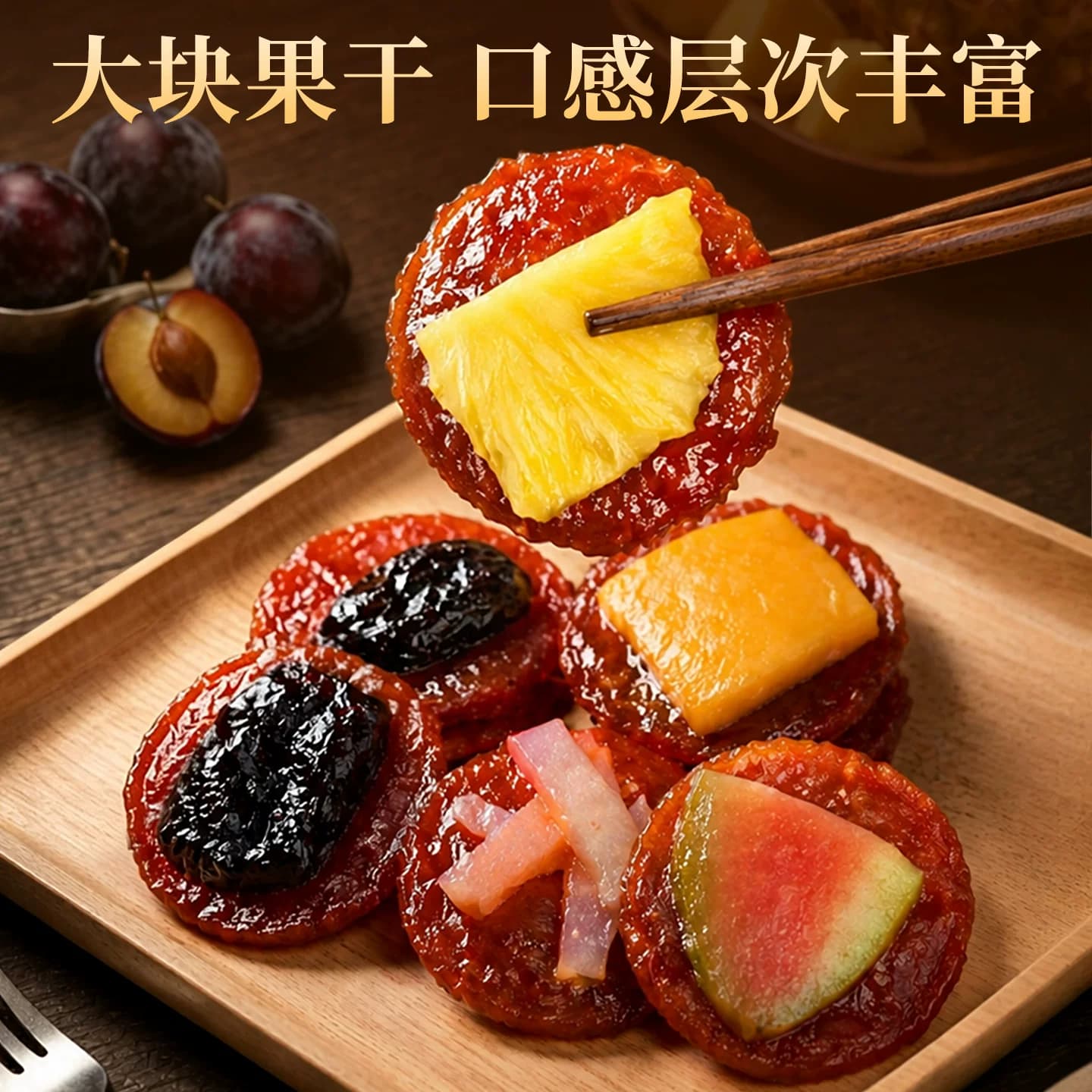 炭烤猪肉脯肉脯干零食芝士陈皮草莓水果即食高蛋白质解馋休闲小吃 - 缩略图2