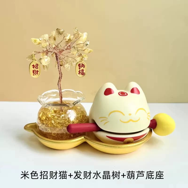 小木鱼敲情绪稳定神器招财猫木鱼玩具解压工位摆件装饰送朋友礼物 - 缩略图4