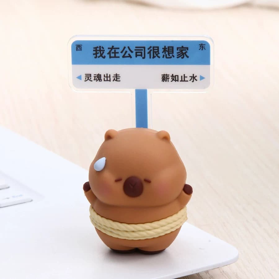 上班办公室桌面小动物摆件电脑工位装饰情绪稳定神器解压好礼物女 - 缩略图2