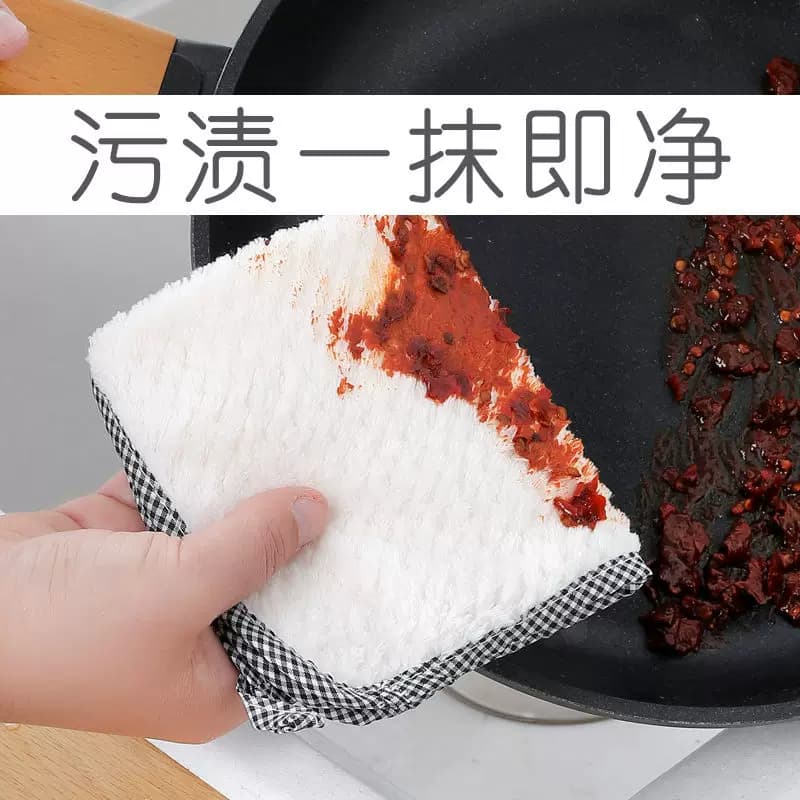 3条装洗碗布厨房专用抹布吸水不沾油不掉毛擦桌清洁毛巾家用 - 缩略图4