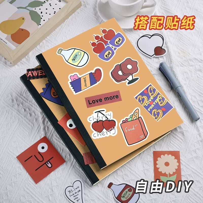 梦瑾超厚牛皮笔记本厚本子简约用a4复古空白本内页横线本b5牛皮纸记事本日记本a5加厚草稿本拍纸本便宜读书 - 缩略图3