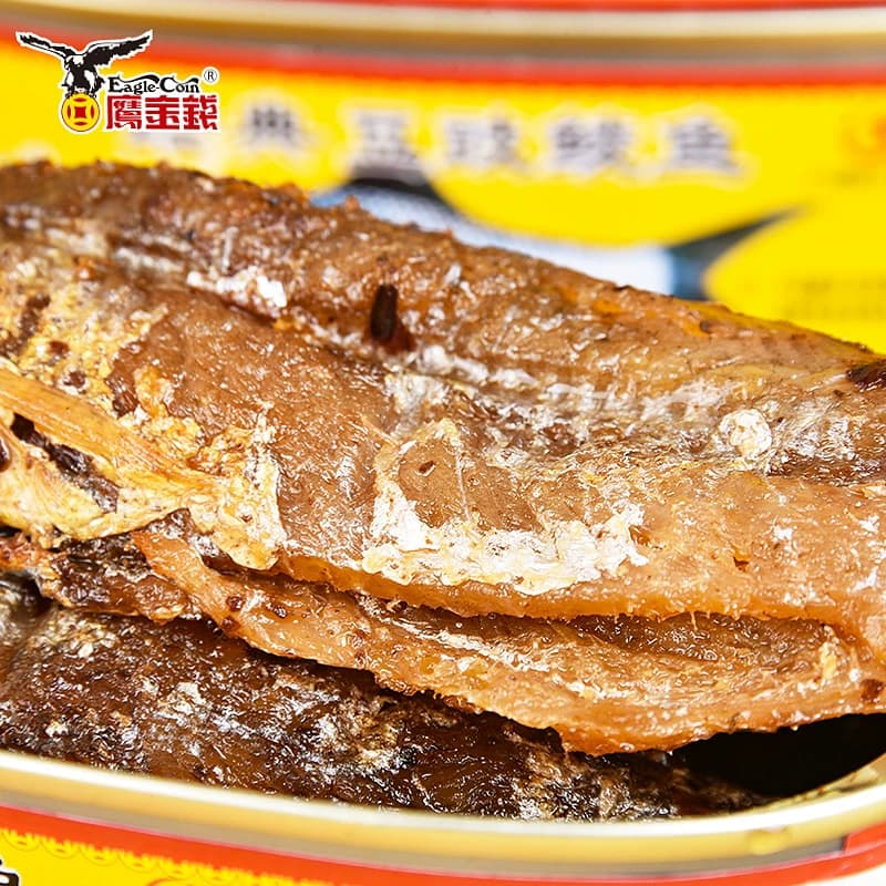 鹰金钱豆豉鲮鱼罐头经典227g下饭菜开盖即食鱼肉熟食速食广东特产 - 缩略图4