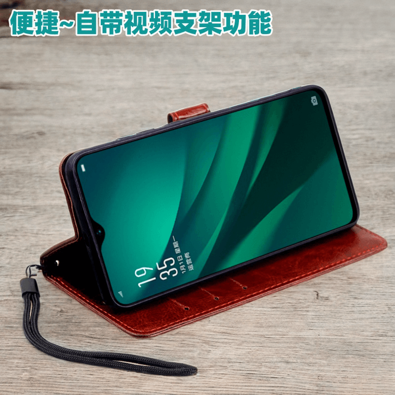 适用oppoA97手机壳A96翻盖皮套A58/A55/A2/A1/A57/A36保护套A93/A95/A35硅胶A53/A72/A8全包防摔A11插卡p钱包 - 缩略图4