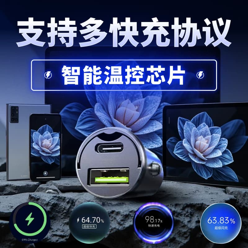 长安cs75plus车载充电器糯玉米点烟器转换插头univ超级快充逸动 - 缩略图5