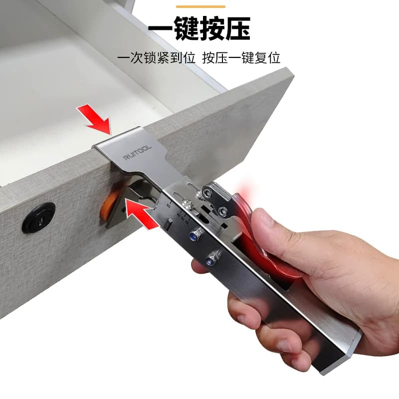 RUITOOL瑞图抽屉安装固定夹按压式快速抽屉夹免拉手抽屉安装神器 - 缩略图3