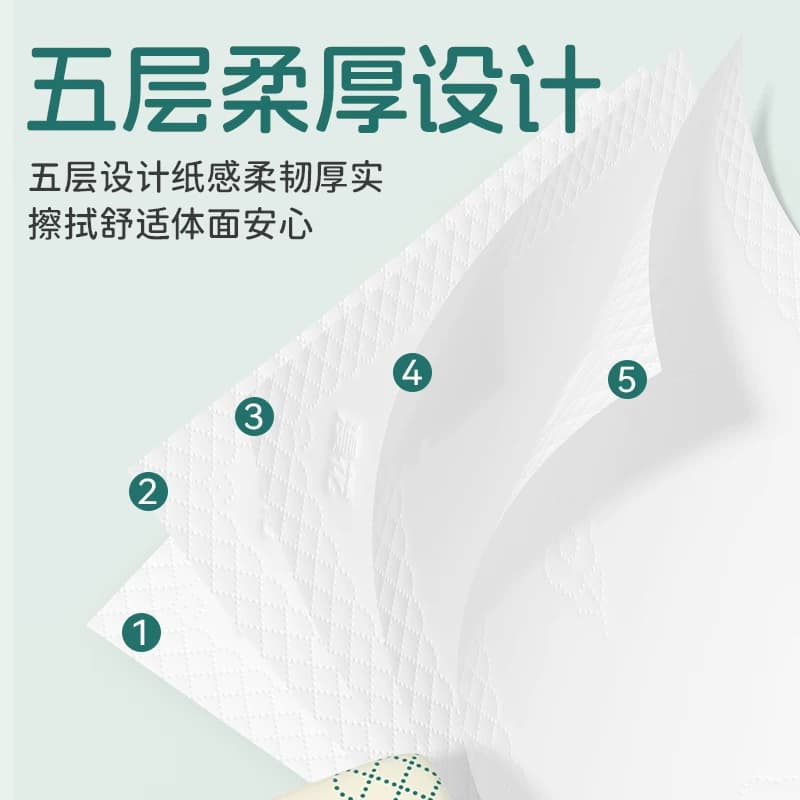 漫花400张大包纸巾抽纸家用实惠整箱装餐巾纸原木卫生纸面巾手纸 - 缩略图4