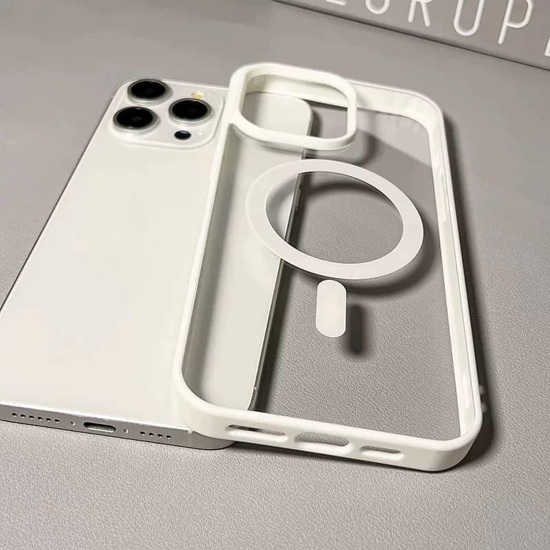 磁吸充电适用苹果16promax手机壳iPhone17ProMax透明大孔13防摔12软胶12Promax简约11新款max高级感15Pro硅胶 - 缩略图3
