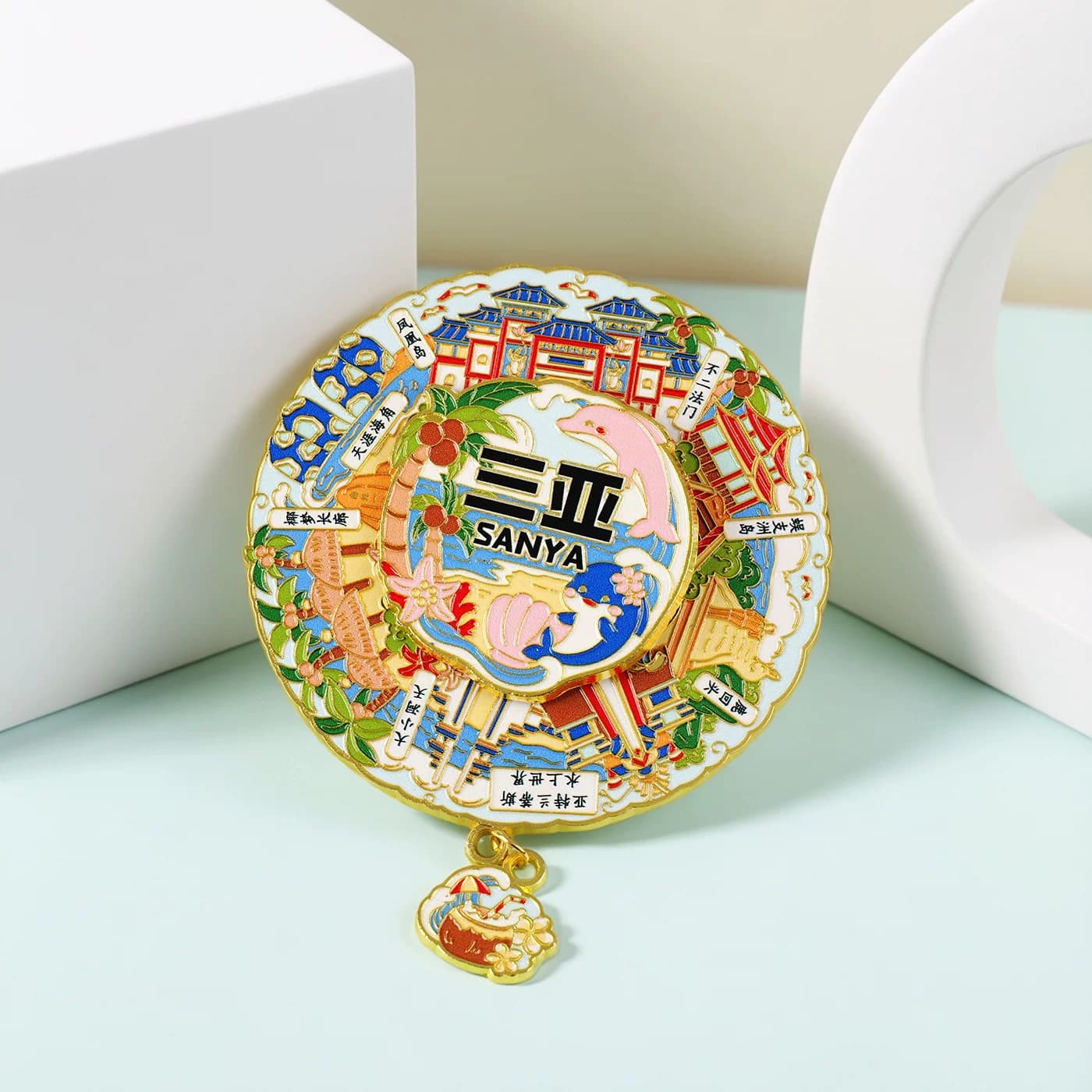 海南三亚金属立体冰箱贴磁贴旅游景点纪念品伴手礼品送朋友小礼物 - 缩略图5