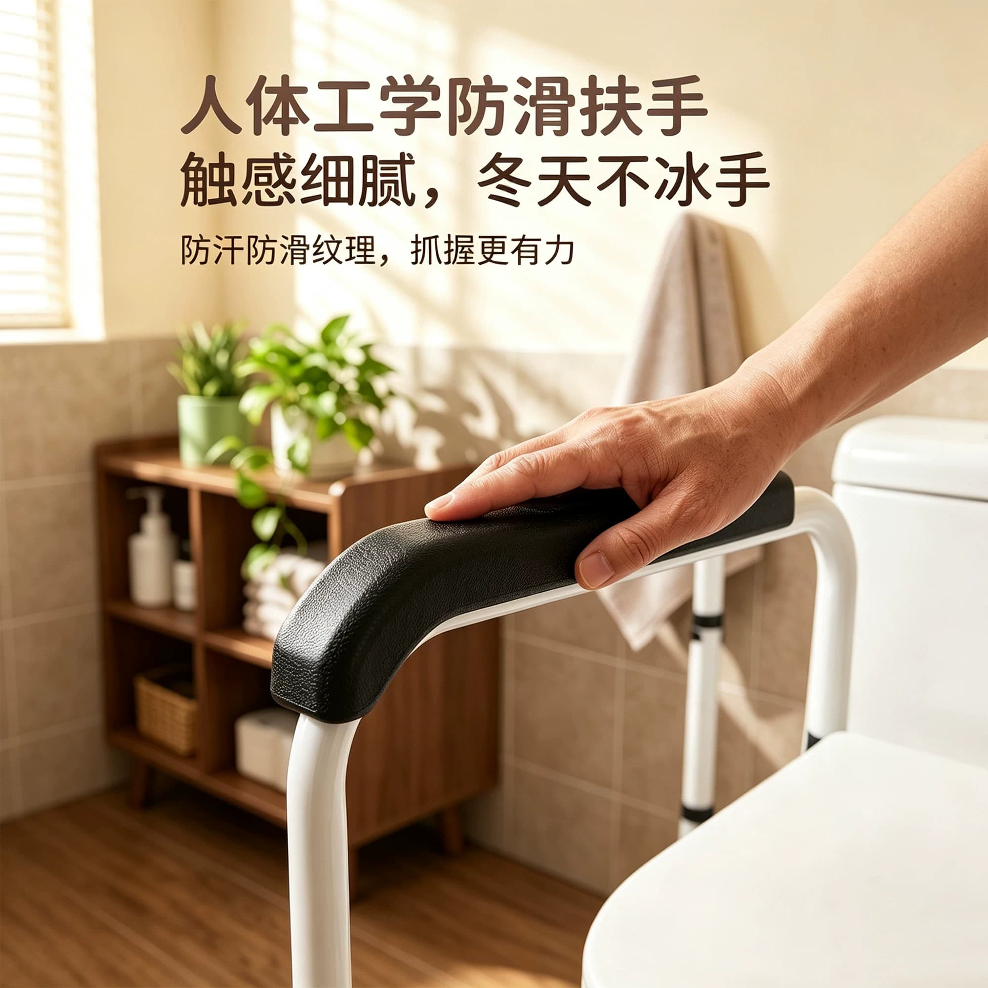 马桶扶手老人安全助力架卫生间厕所老年人坐便起身辅助器栏杆浴室 - 缩略图4