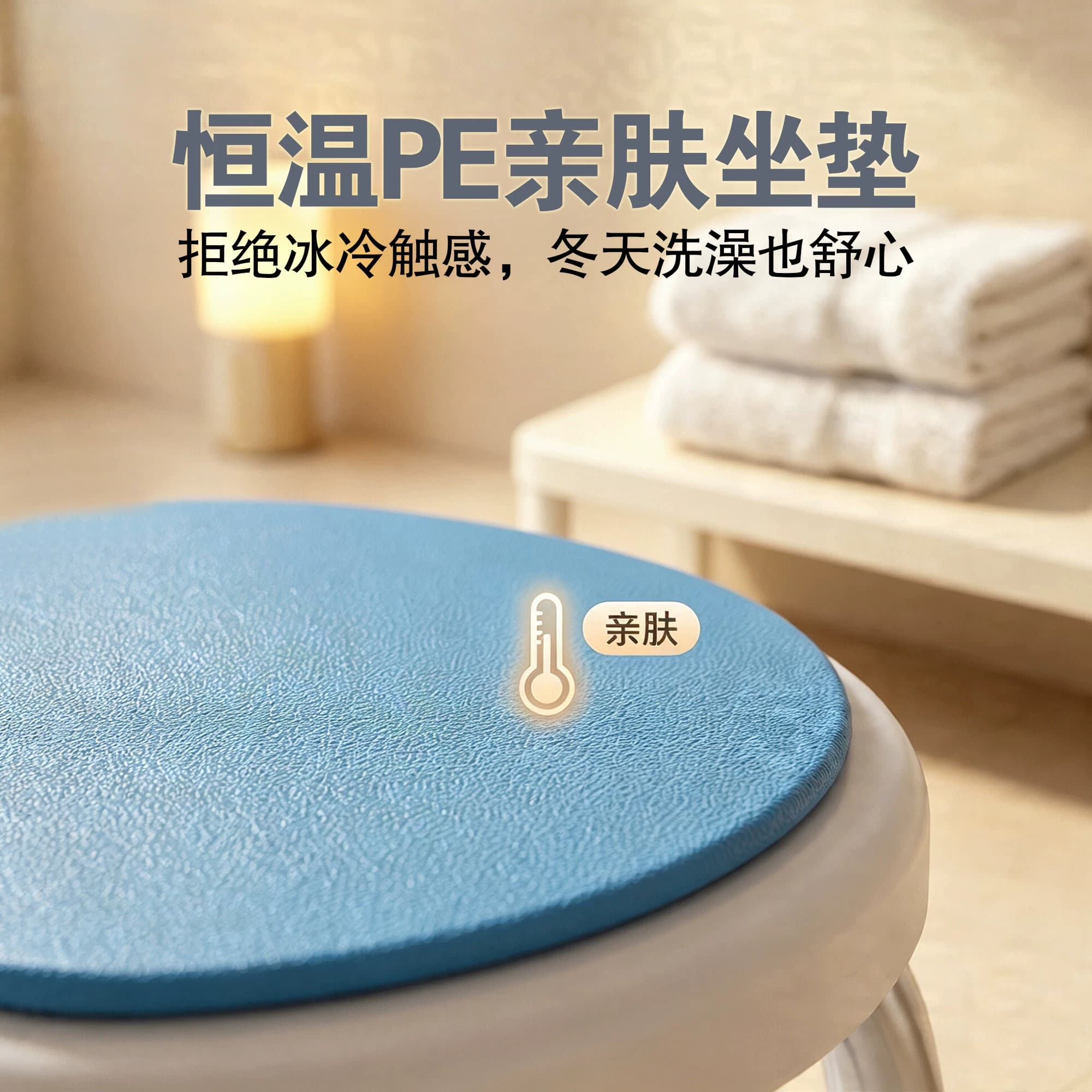 老人洗澡专用椅360度可旋转坐椅残疾人冲凉沐浴防滑凳子浴室圆凳 - 缩略图4