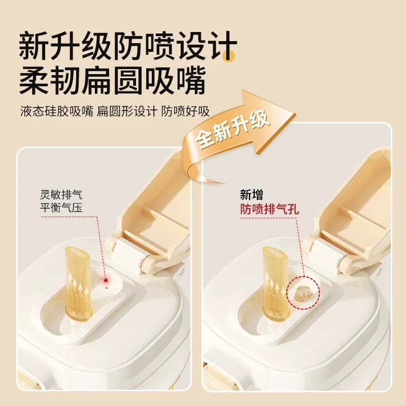 随手杯ppsu随行水杯免拧盖吸管杯便携翻盖奶瓶孕妇儿童幼儿园家用 - 缩略图3
