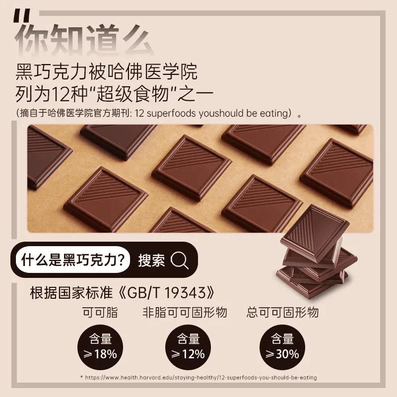 巧克力纯黑100%每日纯黑巧纯可可脂零添加蔗糖健身俄罗斯风味零食 - 缩略图4
