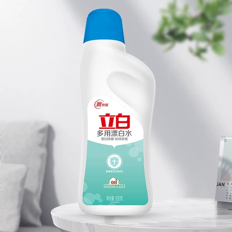 立白漂白水去渍增白不伤衣物居家清洁一瓶多效正品600g瓶装漂白剂 - 缩略图4