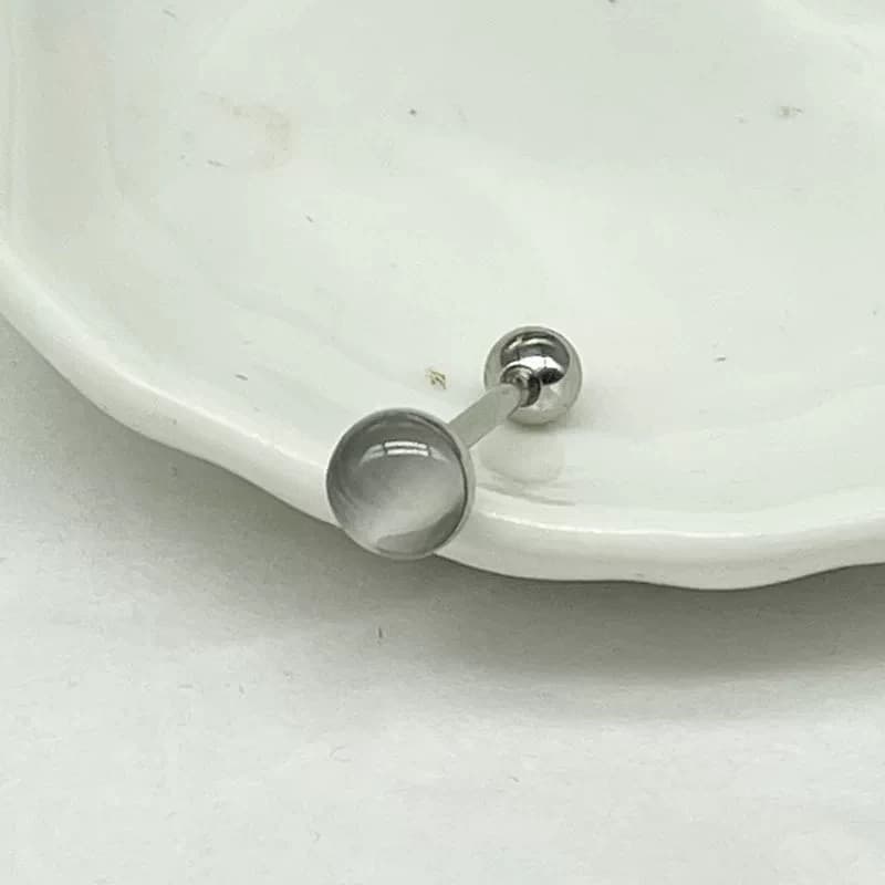 墨刺少女 猫眼石舌钉可喝酒钛钢辣妹舌钉渐变酷炫小众舌钉穿刺饰 - 缩略图4