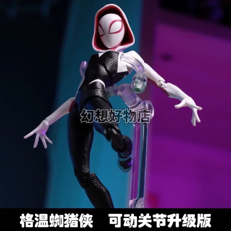 格温蜘蛛侠手办漫威纵横平行宇宙迈尔斯彼得帕克千值练女摆件玩具 - 缩略图2