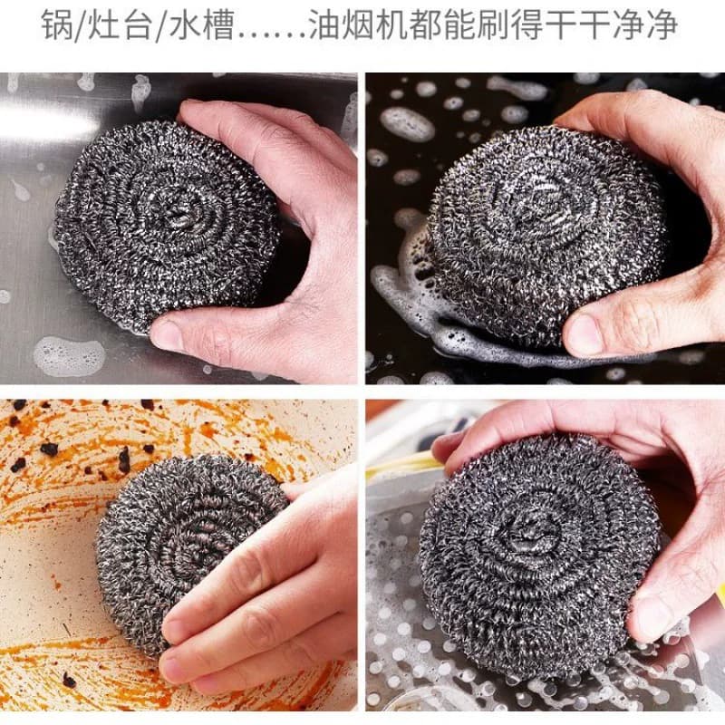 钢丝球不锈钢清洁球厨房用品洗碗锅锈神器刷子批发食品级家用 - 缩略图4