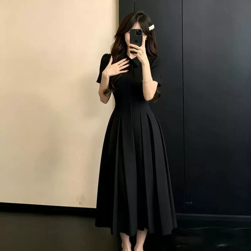 BY 2026夏季法式绝美连衣裙女气质收腰长裙茶歇裙 - 缩略图3