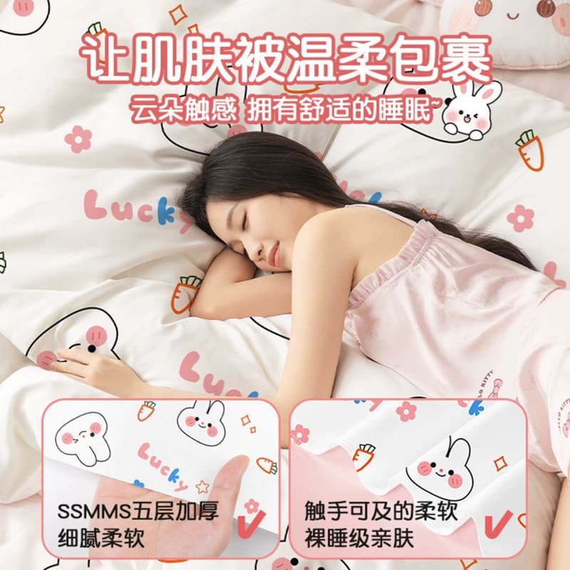 一次性床单被罩枕套三四件套被套隔脏酒店旅行双人床上用品出门 - 缩略图4