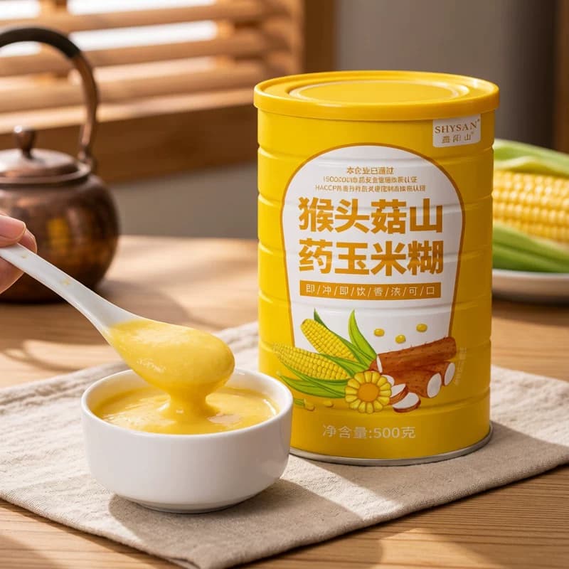 猴头菇山药玉米糊即食早餐代餐粥即速食冲泡食品饱腹谷物粉 - 缩略图2