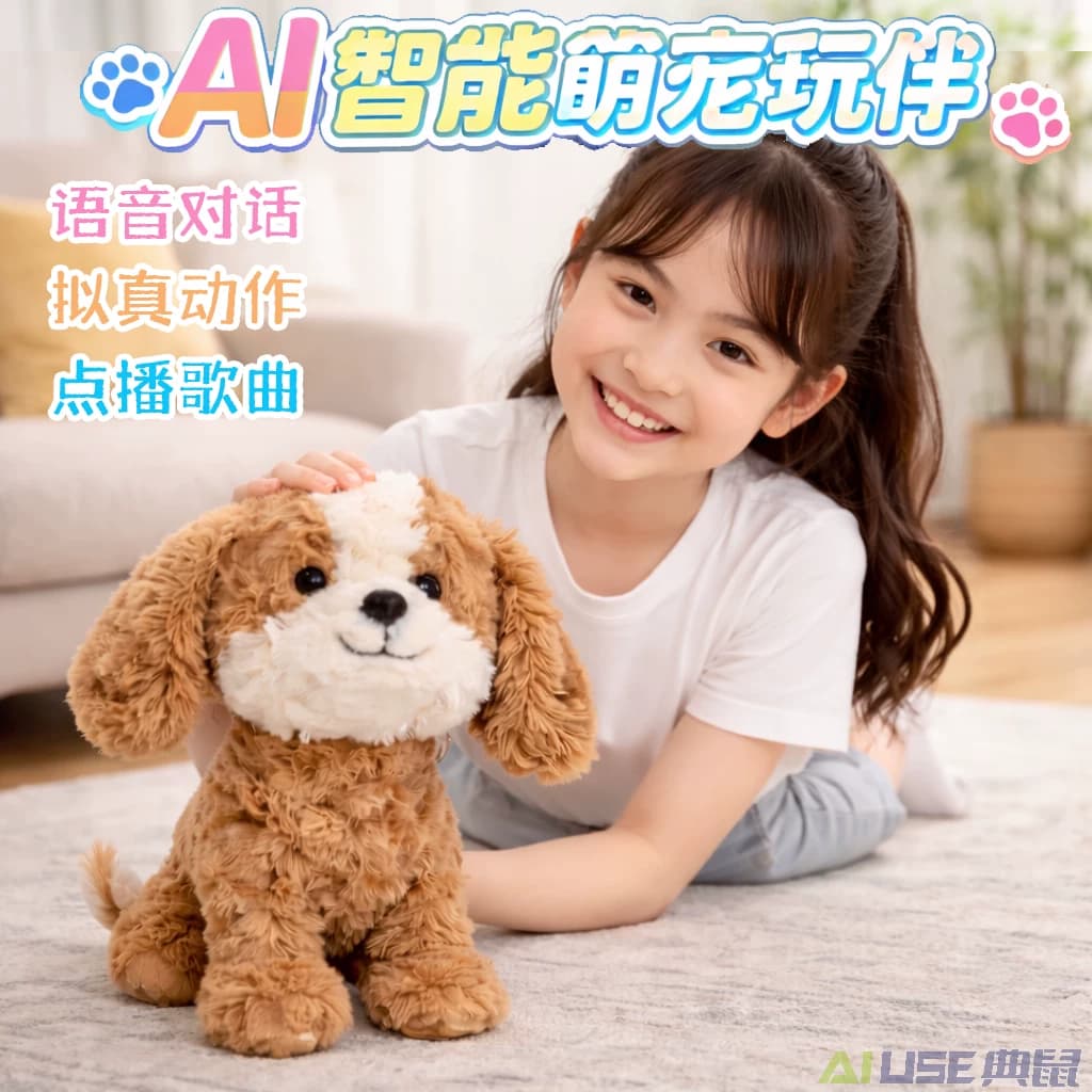 AI智能玩具机器狗宠物语音聊天动作唱歌玩伴早教益智儿童陪睡礼物 - 缩略图2