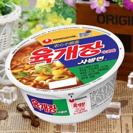 农心韩国进口小碗面辣牛肉辛拉面速食夜宵泡面免煮拉面方便面86g - 缩略图2