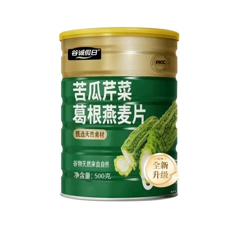 苦瓜芹菜葛根燕麦片罐装500克无糖低脂原味正品营养蔬菜早餐代餐 - 缩略图5