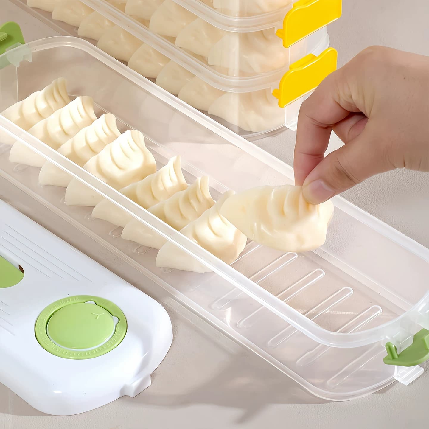 饺子盒家用冷冻保鲜收纳盒厨房冰箱专用食品级饺子混沌分装保鲜盒 - 缩略图3