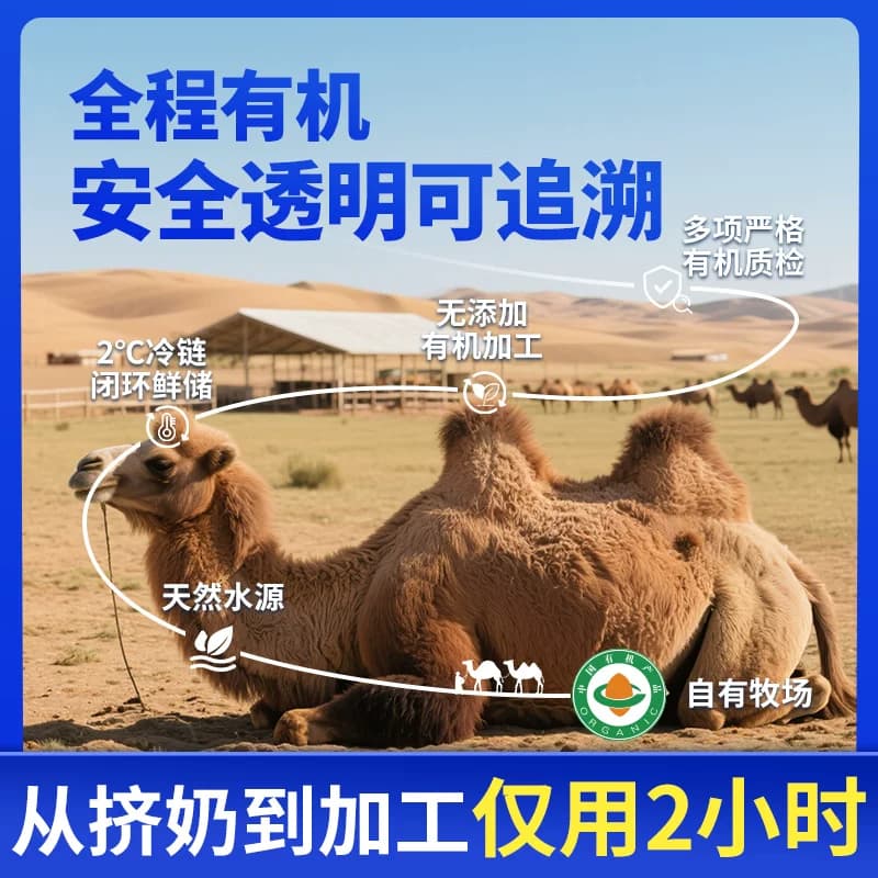 神驼有机纯驼奶粉阿拉驼奶善高钙中老年营养驼奶粉礼盒送人礼品 - 缩略图3