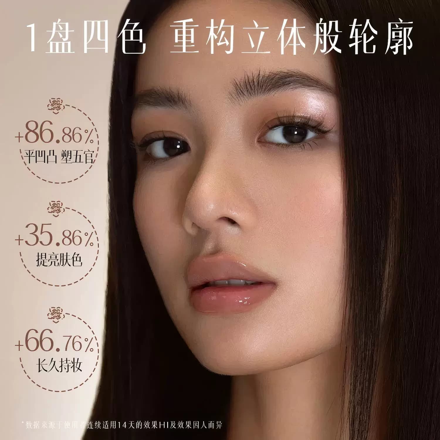 PLPI高光修容盘哑光提亮脸部面中鼻阴影综合高光粉腮红三合一体盘 - 缩略图2