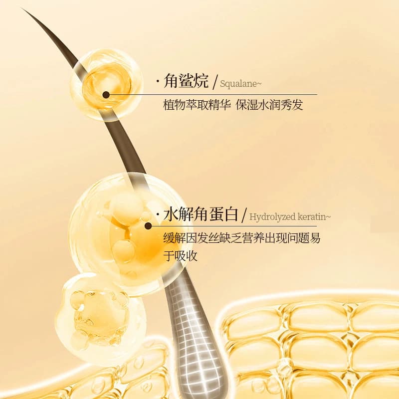 角蛋白赋活霜保湿水润秀发缓解发丝缺乏营养 - 缩略图2