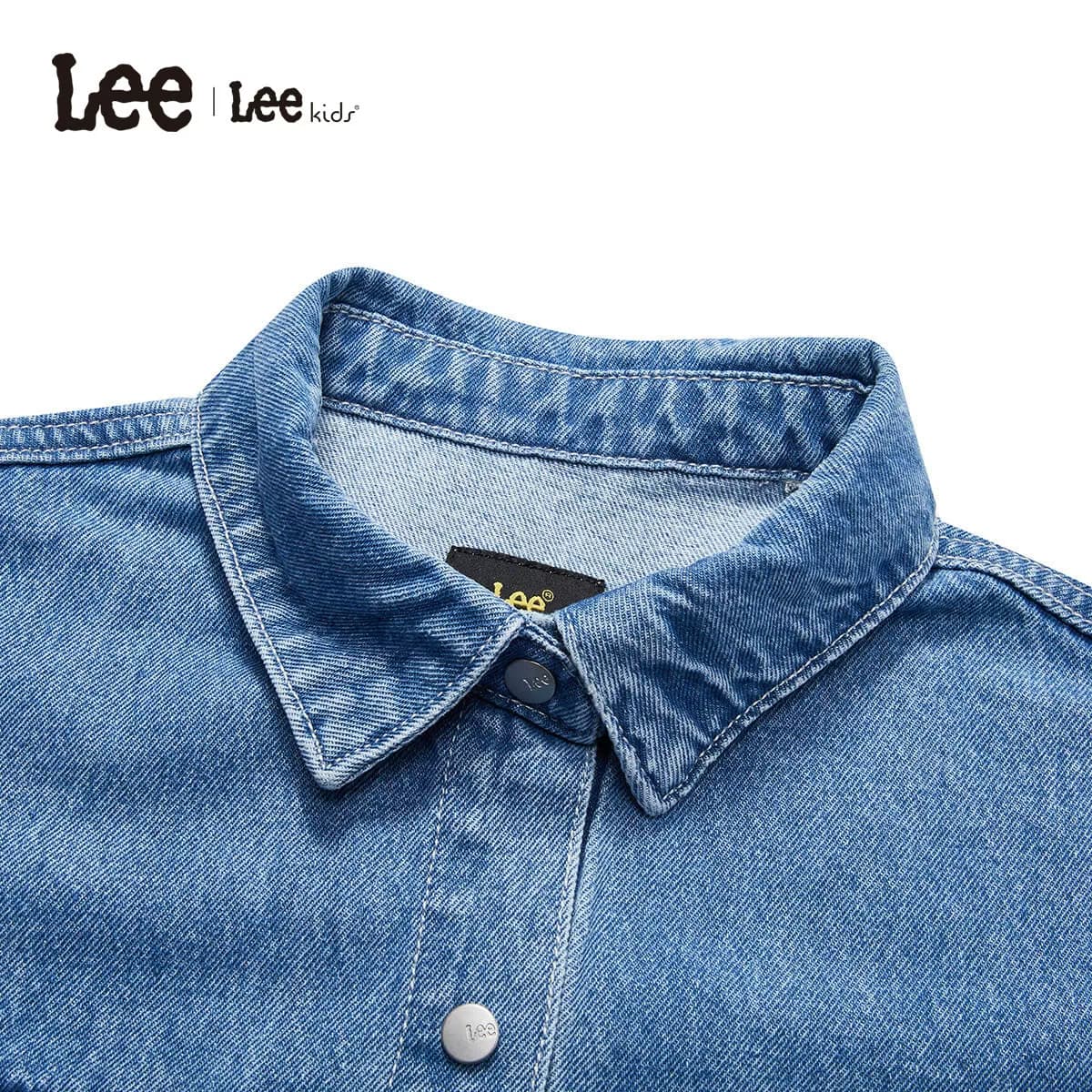 Lee kids儿童牛仔衣外套水洗宽松舒适休闲秋冬百搭时尚男女童上衣 - 缩略图3