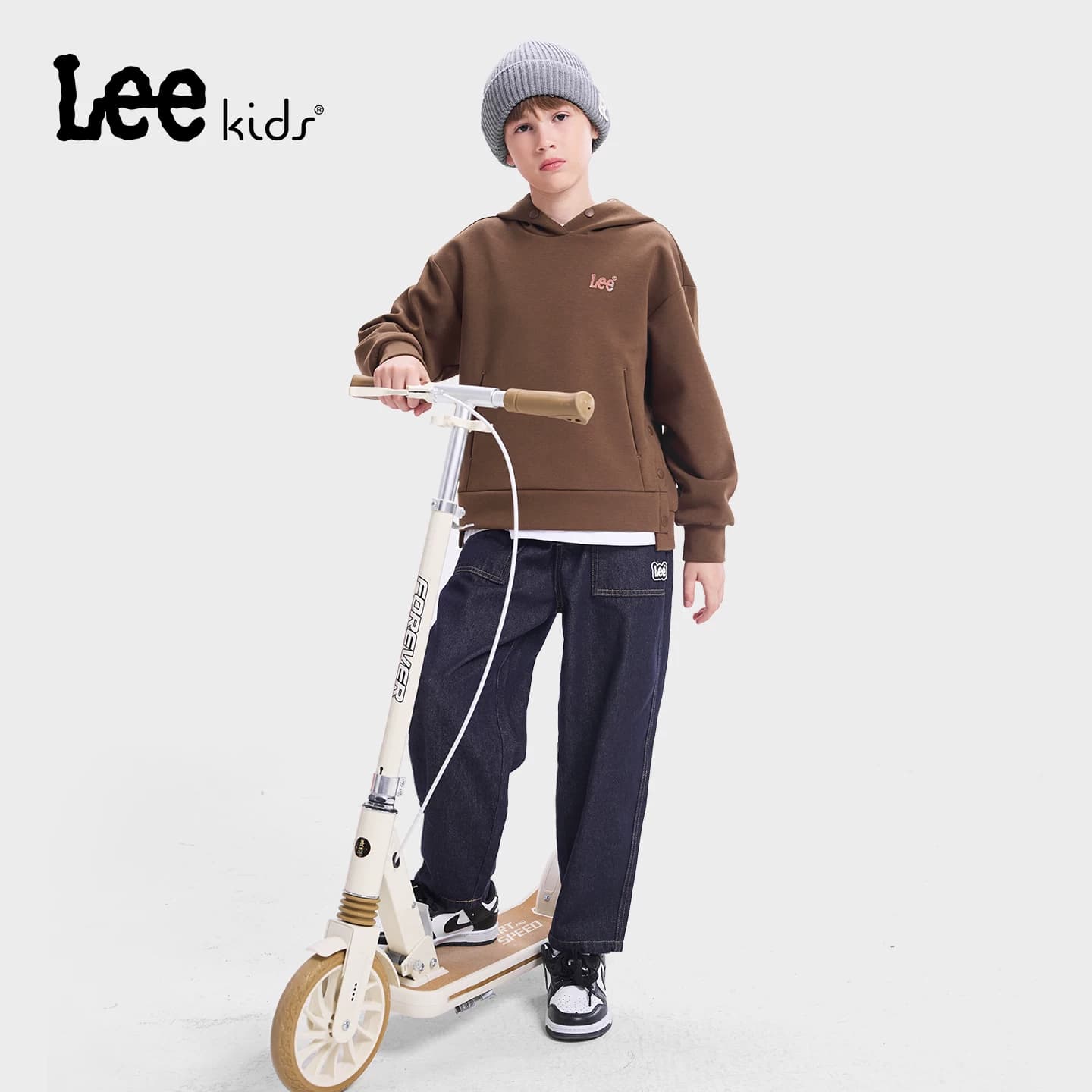 Lee kids儿童官方正品水洗软牛仔长裤男童秋季款宽松百搭耐磨长裤 - 缩略图5