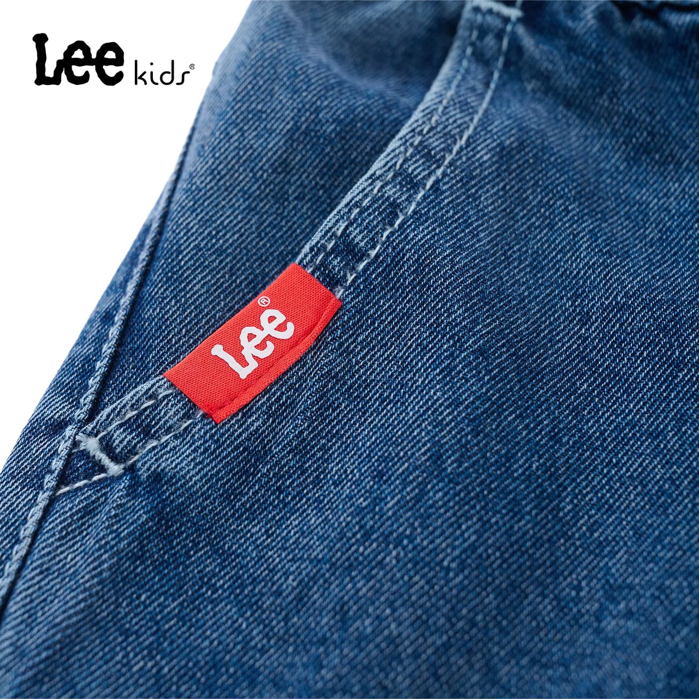 Lee kids儿童官方正品水洗牛仔萝卜裤男童秋季款宽松百搭耐磨长裤 - 缩略图4