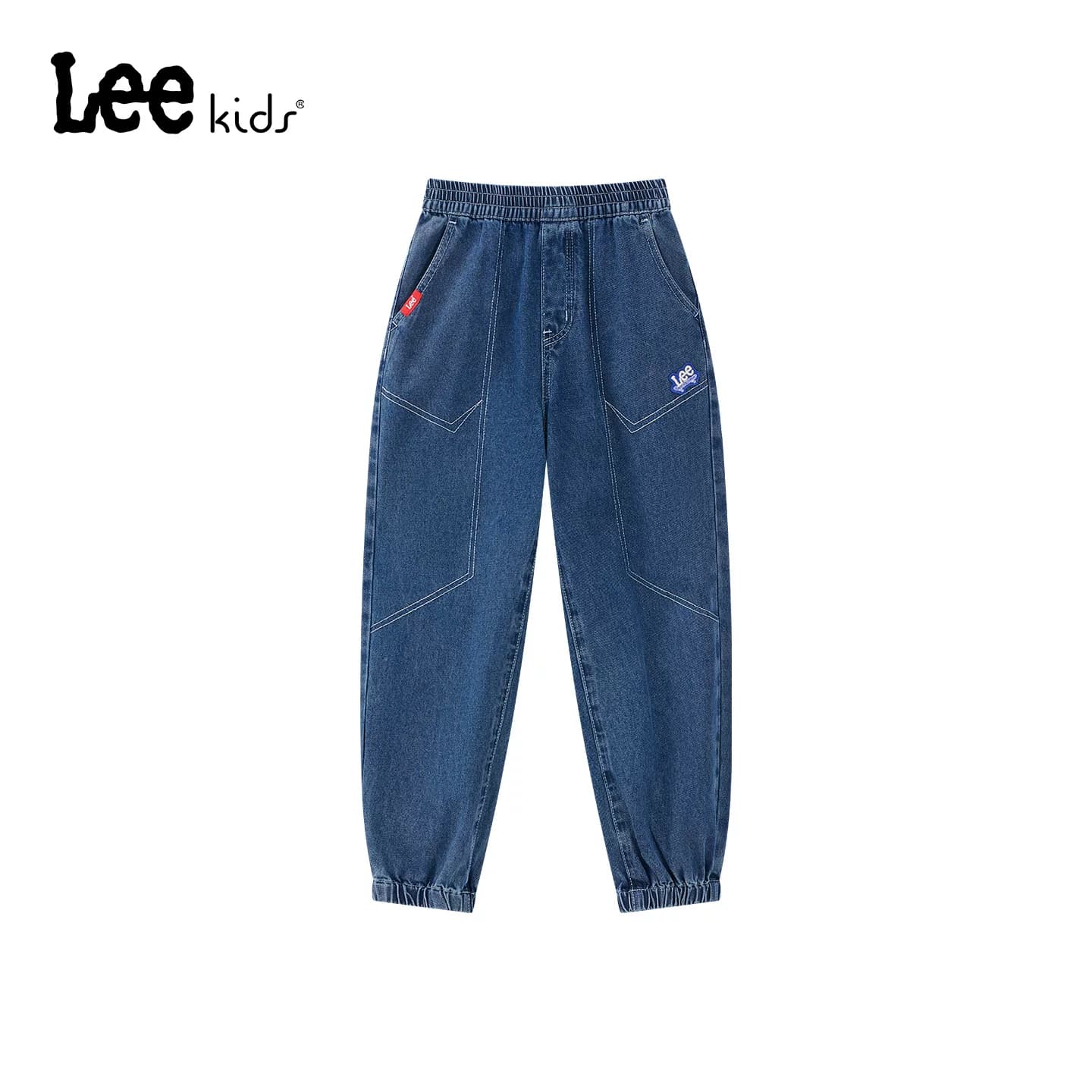 Lee kids儿童官方正品水洗牛仔萝卜裤男童秋季款宽松百搭耐磨长裤 - 缩略图2