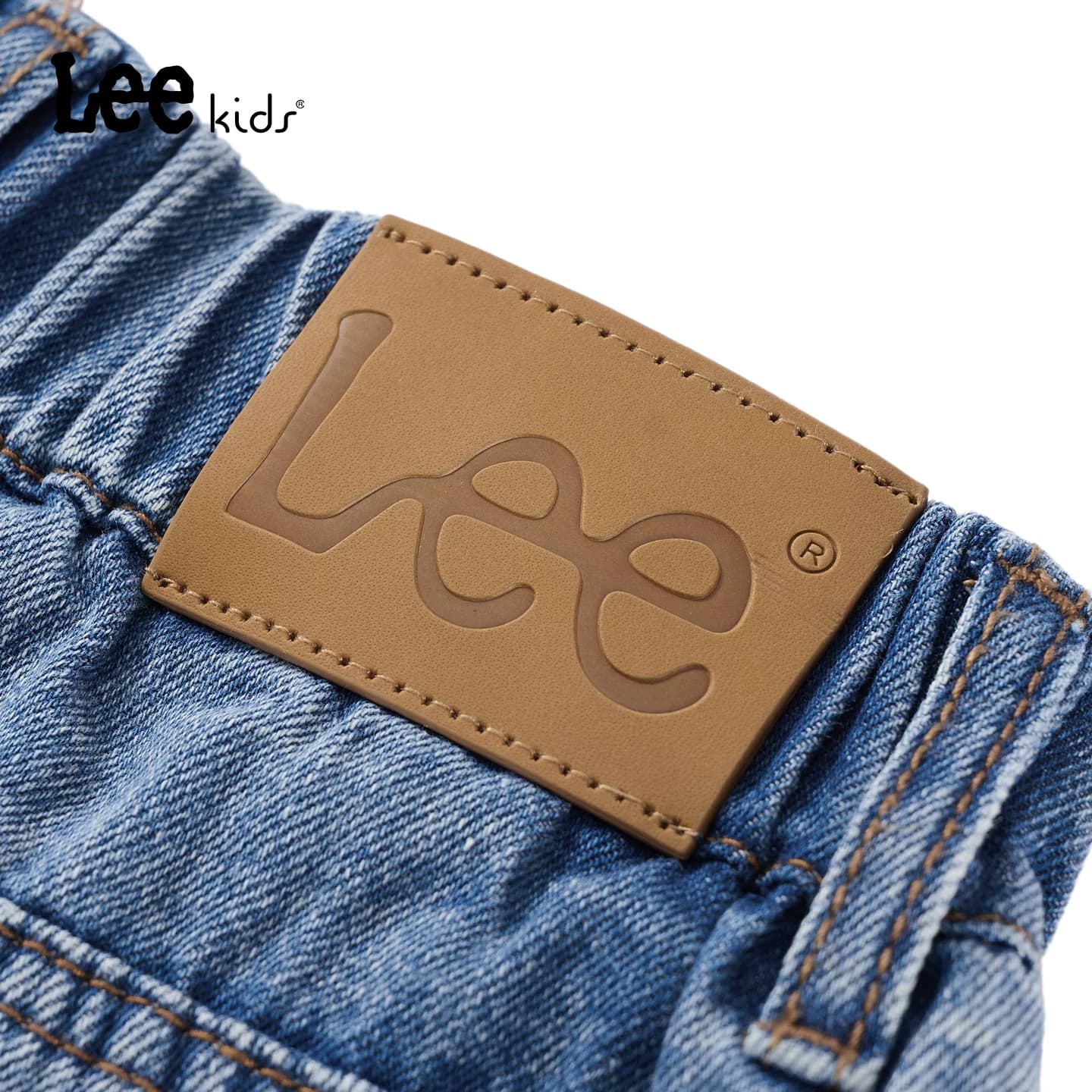 Lee kids儿童牛仔裤春季新款男女童阔腿直筒水洗休闲时尚百搭长裤 - 缩略图4