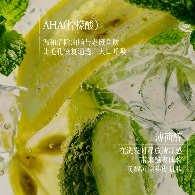 【洗护套装】韩国进口纳特丽清凉酷爽控油洗发水袋装350ml*2袋 - 缩略图4