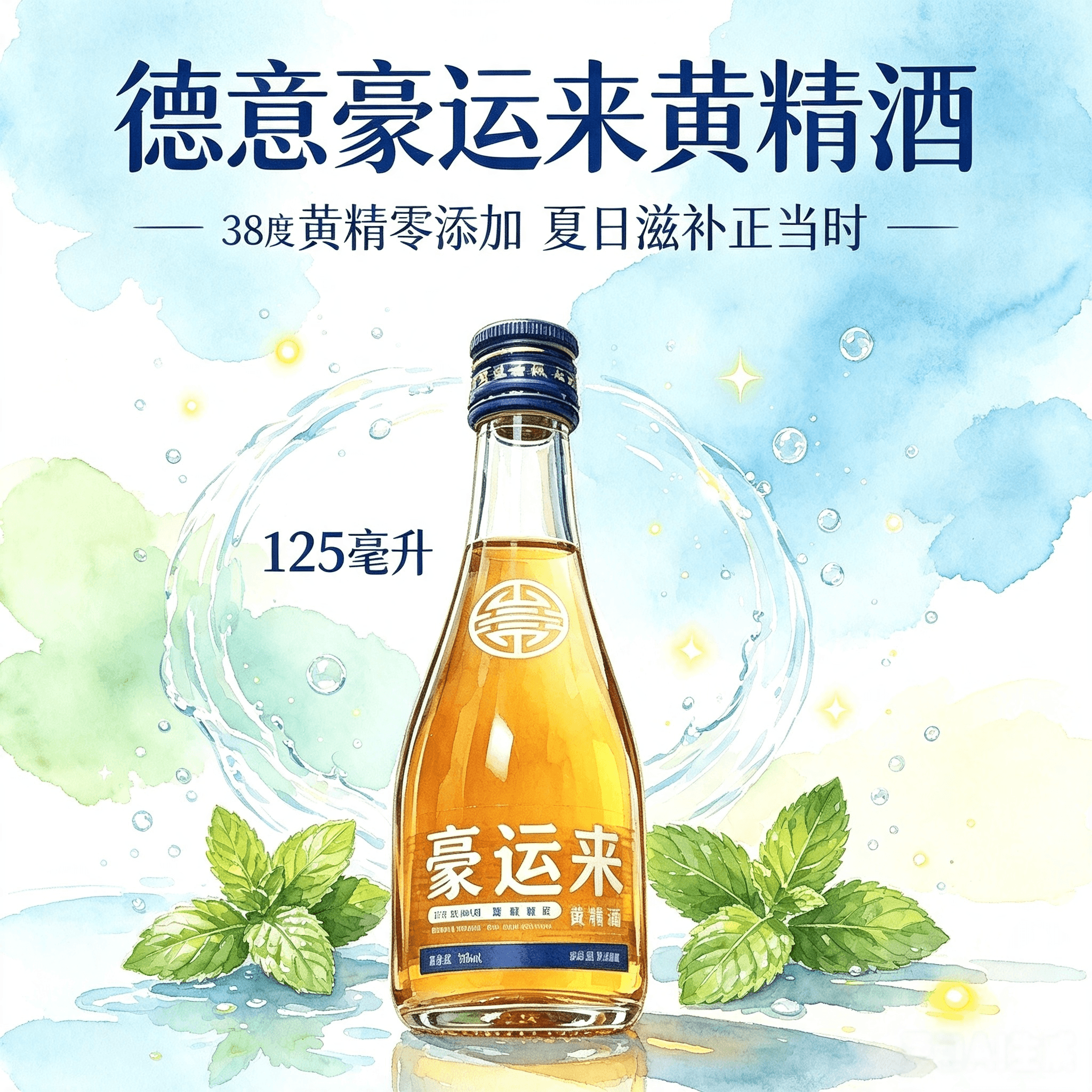 德意豪运来黄精酒125ml六瓶38度零糖零添加阳刚康养整箱送礼自饮 - 缩略图5