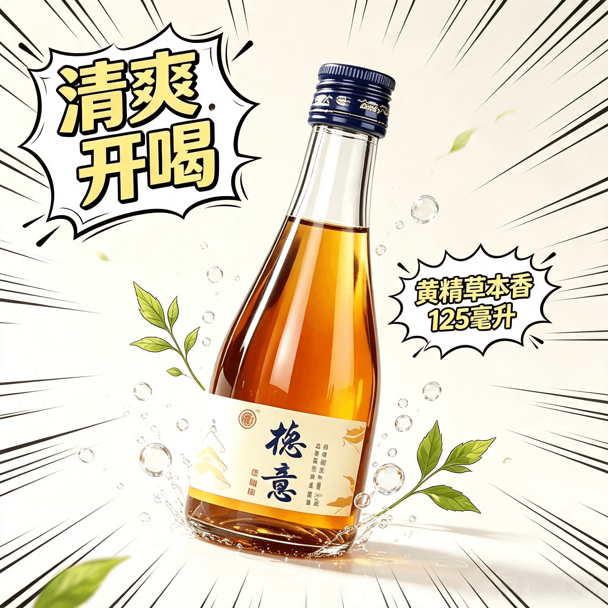德意黄精酒125ml四瓶礼盒38度微醺低度送礼聚会长辈生日庆功露酒 - 缩略图4