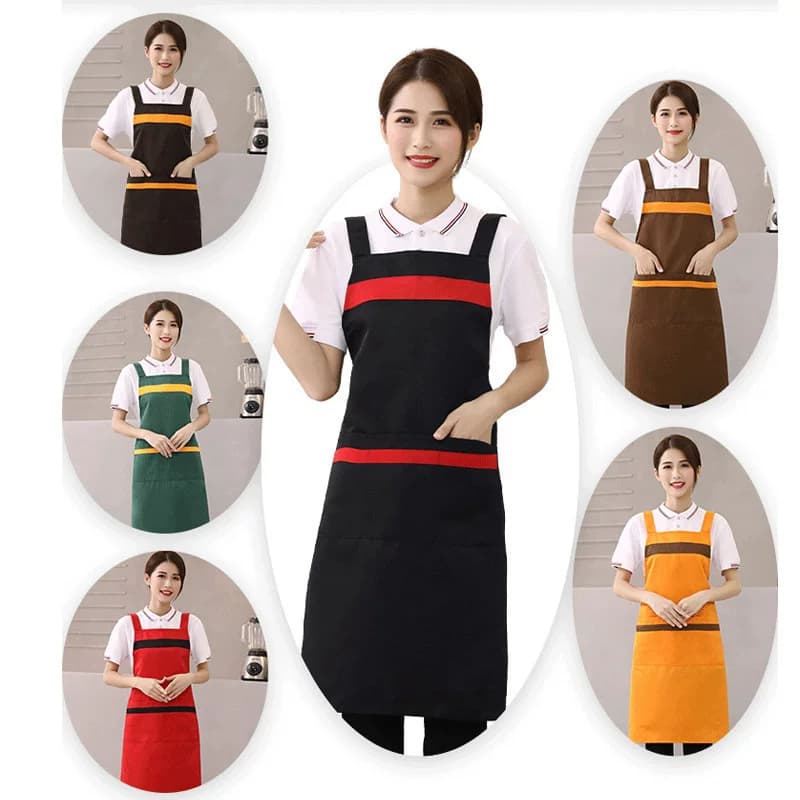 围裙厨房家用防水防油定制logo印字做饭女高颜值围腰餐饮上班专用 - 缩略图4